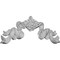 Ekena Millwork 15 1/4"W x 6 1/4"H x 1"P Versailles Ribbon Onlay ONL15X06X01VE - alternate 4